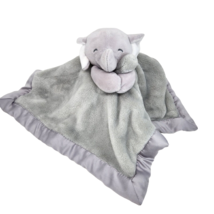 Carter&#39;s Baby Grey Elephant 2016 Security Blanket Stuffed Animal Plush - Snags - £18.98 GBP