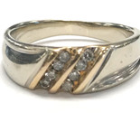 Men&#39;s Wedding band 10kt Yellow and White Gold 371400 - $229.00