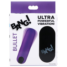 Bang Vibrating Bullet with Remote Control-Purple - £24.94 GBP