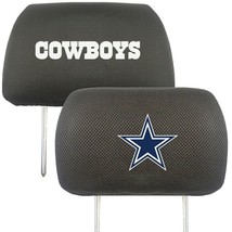 Dallas Cowboys NFL Fanmats Embroidered 2 Piece Mesh Headrest Cover Set B... - £21.28 GBP