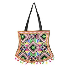 Women Girls handbag with Indian traditional Rajasthan artwork handmade t... - $36.15