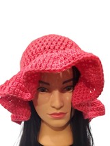 Crochet Wavy Brim Bucket Hat - Spring Fashion Summer Sun Hat!!! - £16.02 GBP