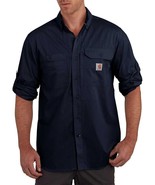 Carhartt Force 2XL Ridgefield Shirt, NWT Mens 2XL - Navy Vented Relaxed ... - $29.99