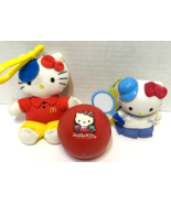 Vintage Hello Kitty Mixed Lot of 3 McDonalds Worker Tennis Player Clips ... - £12.16 GBP