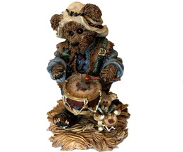 Boyds Bears, nativity, Matthew as the Drummer, MISSING ONE DRUM STICK, with box - $29.99
