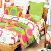 Blancho Bedding - [Rhythm of Colors] 100% Cotton 4PC Sheet Set (Full Size)(D0102 - £93.14 GBP