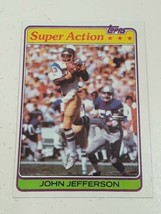 John Jefferson San Diego Chargers 1981 Topps Super Action Card #267 - £0.77 GBP