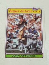 John Jefferson San Diego Chargers 1981 Topps Super Action Card #267 - £0.73 GBP