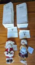 Marie Osmond Petite Amour Dolls Santa &amp; Mrs. Claus Ltd Ed COA Bracelets ... - $29.02