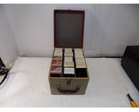 Vintage Bekins Slide Tray Storage Carrying Case &amp; 14 Mixed Mico &amp; TDC Sl... - $88.18