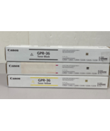 Genuine OEM Canon GPR-36 Toner Set - Black, Magenta &amp; Yellow - NEW - $70.15 CAD