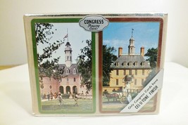 Vint. Congress Playing Cards Williamsburg Capital &amp; Governor&#39;s Palace Sealed - £13.23 GBP