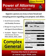Complex General Power of Attorney - Form &amp; Instructions ( Legal Kit ) - $189.88 MXN