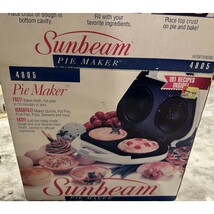 1993 Sunbeam Oster Mini Pie Maker Model 4805 Box Recipes Pie Rings - $33.49 CAD