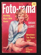 Foto-rama 10/1955-Hiroshima-Greenwich Village-Cheesecake pix-showgirls-s... - $20.37