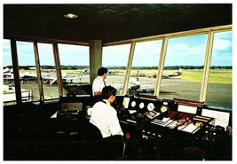 Panoramic View from the Control Tower South End Airport England Postcard - £13.94 GBP