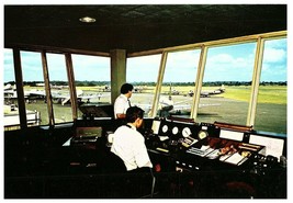 Panoramic View from the Control Tower South End Airport England Postcard - £13.54 GBP