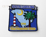 US SOUTH CAROLINA STATE NAME MAP EMBROIDERED PATCH 3 x 2 - £4.50 GBP