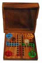 terrapin trading limted Ethical Thai Wooden Ludo Strategy Fun Traditional Travel - £21.37 GBP