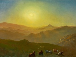 Looking from the Shade on Clay Hill San Francisco by Albert Bierstadt Ships Free - £30.66 GBP+