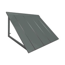 5 ft. Houstonian Metal Standing Seam Awning  Pewter - 68 x 24 x 36 in. - £555.34 GBP