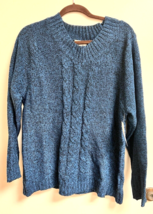 NWT Great Northwestern Clothing Company Women&#39;s Blue Black Heather Sweat... - $18.32