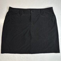 Eddie Bauer Active Skort Womens 14 Golf Tennis Black Pockets Skirt/Shorts - £14.34 GBP