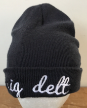 Sigma Delta Sig Delt Sorority Dartmouth College Navy Blue Beanie Knit Ha... - $29.69