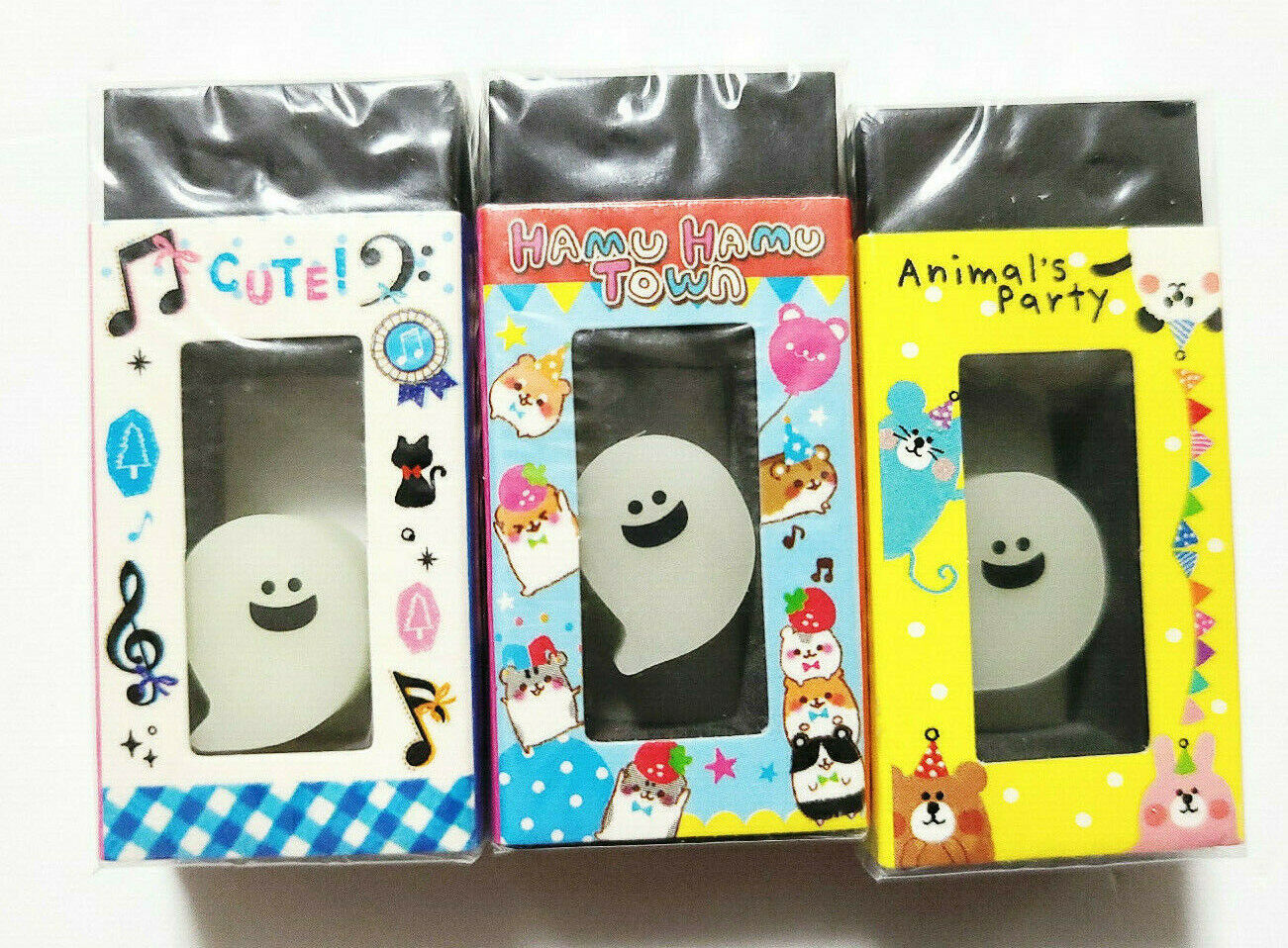 Primary image for Eraser in Eraser 3 pieces Cute Girl stationery glows in the dark! Ver1,