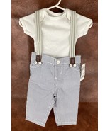 Baby B&#39;gosh Oshkosh Childrens 0-3mo Striped Pants with Suspenders Lot Dr... - $46.99 CAD
