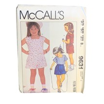 McCall&#39;s Girls Top Shorts Sewing Pattern Sz6 9631 - Uncut - £8.55 GBP