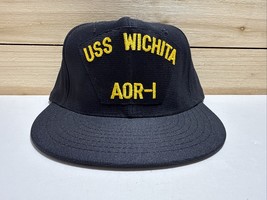 Vintage USS Wichita MILITARY Hat AOR-1 Ship Hat New Made In USA By AJD - $29.60