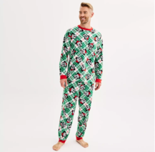 Mickey Mouse &amp; Minnie Mouse Disney Men&#39;s Pajama Set Jammies Families Lar... - £28.71 GBP