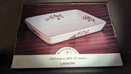 Woodhill Lasagne Floral Bakeware Casserole Baking Dish 13620 In Box New - $34.64