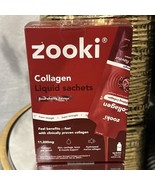 Zooki Collagen Liquid Sachets 11000mg – 30 Packs Exp 12/26 Sour Cherry  - $862.92 MXN