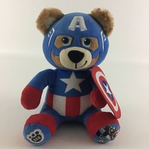 Build A Bear Workshop Marvel Captain America 8” Plush Stuffed Animal Bea... - £19.38 GBP