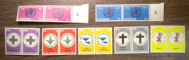 32 SURINAME &amp; NETHERLANDS stamps; 1968: 352 &amp;3, B142 - 6; 452 &amp;3, B434 - 8, inv - £1.66 GBP