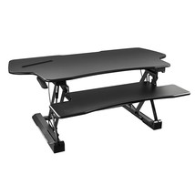 Height Adjustable Standing Desk Converter | 48 Wide Tabletop Sit Stand Desk Rise - £340.56 GBP