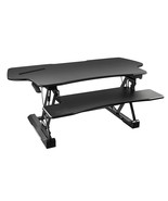 Height Adjustable Standing Desk Converter | 48 Wide Tabletop Sit Stand D... - £341.31 GBP