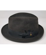 Vintage Champ Fedora Hat Space Age Feather Weight 1950s Men Size 6 7/8 F... - £54.52 GBP