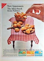 1968 Nabisco Appeteasers Vintage Print Ad-: Mini Snack Life Magazine-VTG - $10.43