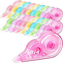 18 Pcs Correction Tape, Colorful Original Correction Tape, White Wide Tape Wipe - £35.92 GBP