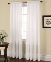 Miller Curtains Solunar Crushed Voile Insulating Curtain Panel 54 X 83 inch - £19.42 GBP