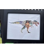 T-Rex! - Vintage Postage Stamp Collage Art - €59,44 EUR