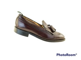 Johnston &amp; Murphy Limited Burgundy Kiltie Tassel Wingtip Loafers Usa Size 7.5 D - £24.65 GBP