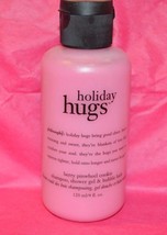 Philosophy Holiday Hugs 4oz 3-in-1 Pinwheel cookie scent shampoo bubble bath gel - $11.99