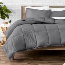 Bare Home Comforter Set: Twin/Twin Xl, Grey; Ultra-Soft Goose, Season Warmth. - $54.79