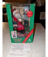 Holiday Creations 1993 Noel 12” Santa Musical Clock Plays Xmas Tunes wor... - €30,94 EUR