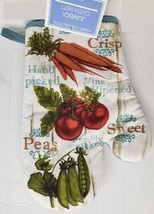 Printed Kitchen Oven Mitt (11&quot;) HAND PICKED VEGETABLES,TOMATOES,PEAS,CAR... - $7.91