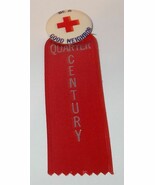  Vintage Red Cross Organization Be a Good Neighbor Pin and Red Ribbon - $11.95
